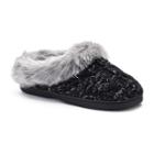 Women's Dearfoams Cable Knit Clog Slippers, Size: Xlg Medium, Black