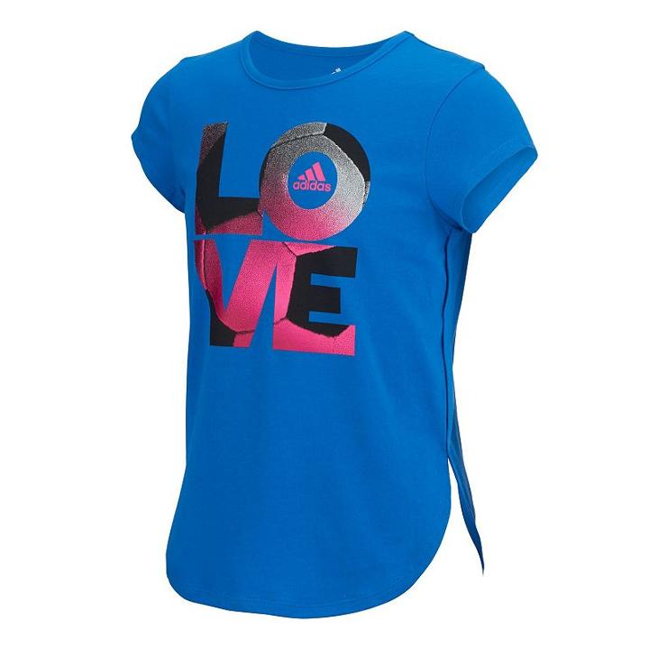 Girls 7-16 Adidas Short Sleeve All Star Tee, Size: Xl, Dark Blue