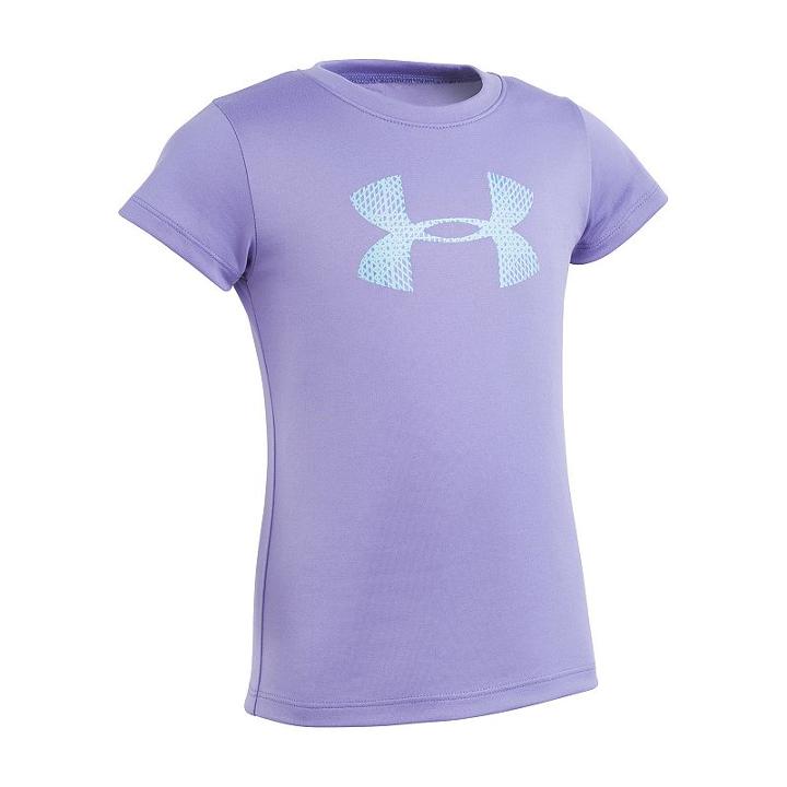 Girls 4-6x Under Armour Grid Logo Graphic Tee, Size: 5, Purple Oth