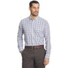Big & Tall Arrow Hamilton Classic-fit Plaid Poplin Button-down Shirt, Men's, Size: Xxl Tall, Blue (navy)