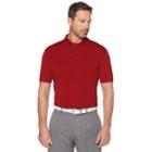 Men's Grand Slam Off Course Regular-fit Textured Pocket Golf Polo, Size: Large, Dark Red