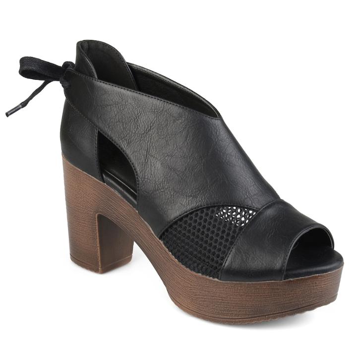 Journee Collection Sorly Women's Platform High Heels, Size: Medium (6.5), Black