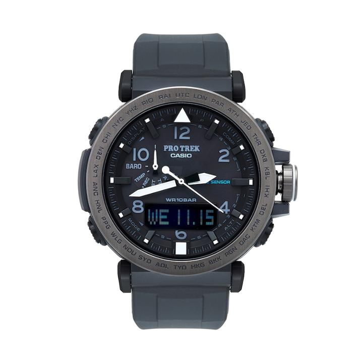 Casio Men's Pro Trek Triple Sensor Analog-digital Tough Solar Watch - Prg650y-1, Size: Xl, Black