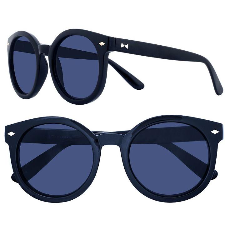 Lc Lauren Conrad 50mm Palms Round Sunglasses, Women's, Black