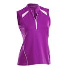 Plus Size Nancy Lopez Sporty Sleeveless Golf Polo, Women's, Size: 1xl, White