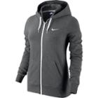 Women's Nike Solid Jersey Full-zip Hoodie, Size: Medium, Grey Other