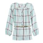Girls 4-12 Sonoma Goods For Life&trade; Button-front Belted Tunic, Size: 12, Brt Green
