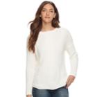 Women's Sonoma Goods For Life&trade; Cable-knit Chenille Sweater, Size: Small, White Oth