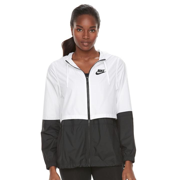Woman's Nike Sportswear Woven Jacket, Size: Medium, Natural