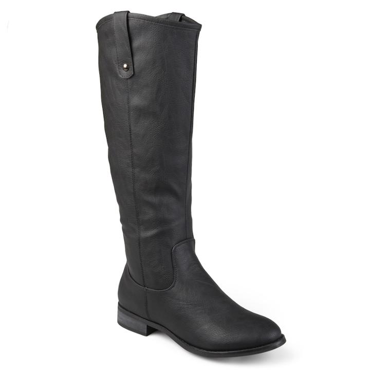 Journee Collection Taven Women's Riding Boots, Size: Medium (12), Black