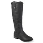 Journee Collection Taven Women's Riding Boots, Size: Medium (12), Black