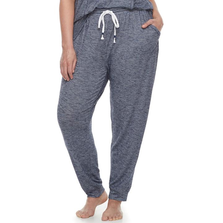 Plus Size Sonoma Goods For Life&trade; Jogger Lounge Pants, Women's, Size: 1xl, Med Blue