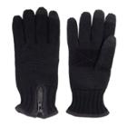 Men's Levi's&reg; Heathered Knit Gloves With Zipper, Size: Xl, Black