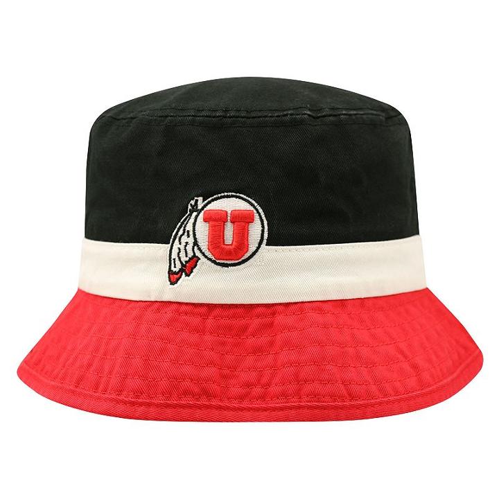 Top Of The World, Adult Utah Utes Trifecta Bucket Hat, Black