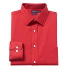 Men's Croft & Barrow&reg; Slim-fit Easy Care Spread-collar Dress Shirt, Size: 18 36/37, Med Red