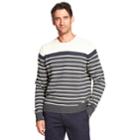 Men's Izod Newport Classic-fit Striped Crewneck Sweater, Size: Xxl, Dark Grey