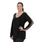 Plus Size Wild Majesty Lace-up High-low Tee, Women's, Size: 0x, Oxford