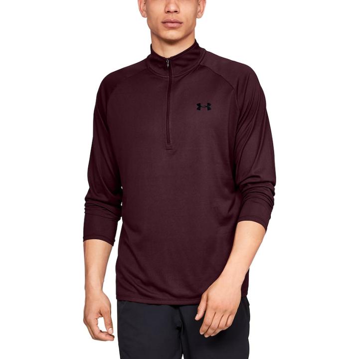 Men's Under Armour Half-zip Tech 2.0 Top, Size: Medium, Dark Red