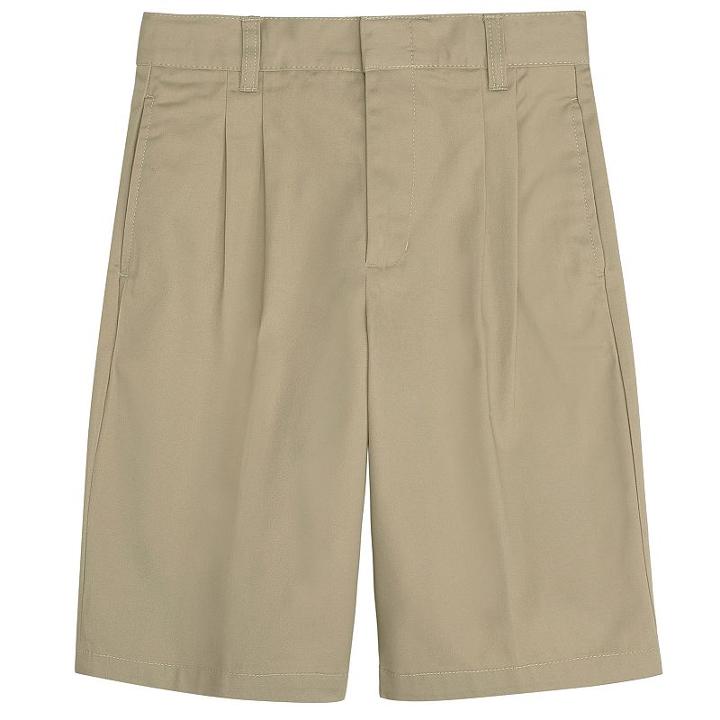 Boys 4-7 French Toast School Uniform Pleated Adjustable Waist Shorts, Boy's, Size: 4, Beig/green (beig/khaki)