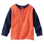 Boys 4-7x Oshkosh B'gosh&reg; Thermal Henley, Boy's, Size: 4, Orange