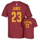 Adidas Cleveland Cavaliers Lebron James Tee - Men, Size: Large, Red