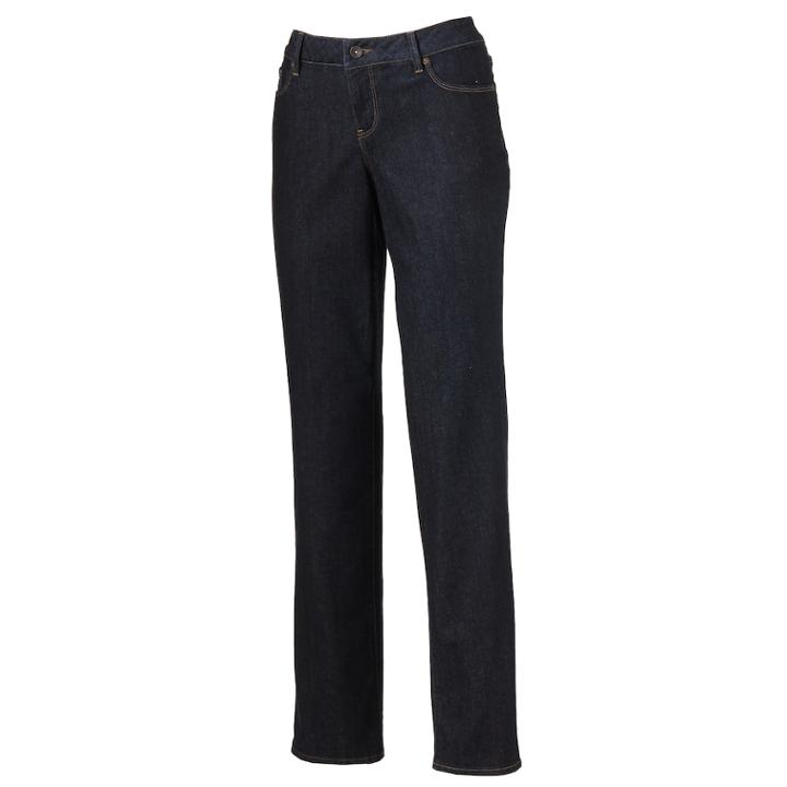 Sonoma Goods For Life&trade; Modern Fit Straight-leg Jeans - Women's, Size: 10 Short, Blue