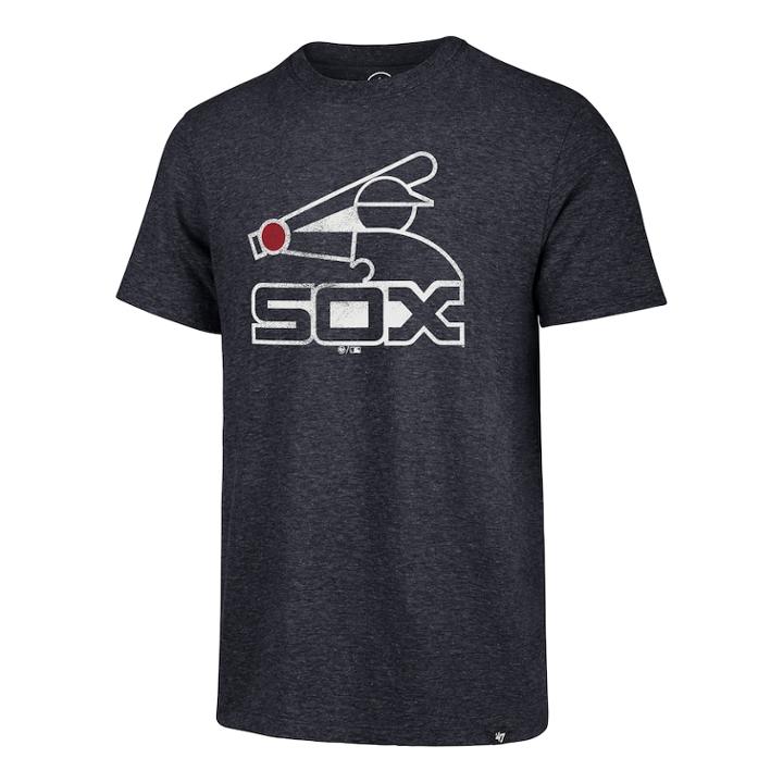 Men's '47 Brand Chicago White Sox Throwback Tee, Size: Small, Blue (navy)