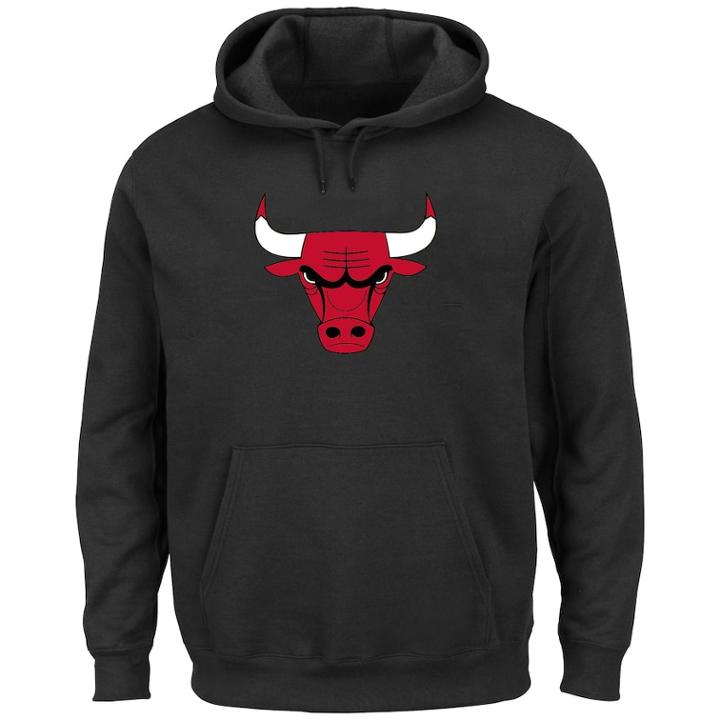 Big & Tall Chicago Bulls Pullover Fleece Hoodie, Men's, Size: 4xl, Black