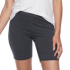 Junior's So&reg; Gray Long Bike Shorts, Teens, Size: Xl, Dark Grey