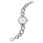 Jennifer Lopez Women's Crystal Stainless Steel Watch, Silver