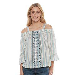 Women's Sonoma Goods For Life&trade; Off-the-shoulder Top, Size: Large, Med Blue
