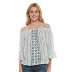 Women's Sonoma Goods For Life&trade; Off-the-shoulder Top, Size: Large, Med Blue