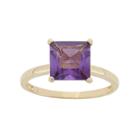 Amethyst 10k Gold Ring, Women's, Size: 9, Purple