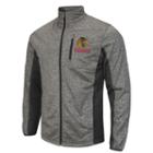 Men's Chicago Blackhawks Space-dye Full-zip Fleece Jacket, Size: Small, Grey