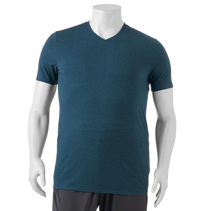 Big & Tall Apt. 9 Core Solid V-neck Tee, Men's, Size: Xl Tall, Turquoise/blue (turq/aqua)