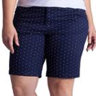 Plus Size Lee Essential Chino Bermuda Shorts, Women's, Size: 16 - Regular, Dark Blue