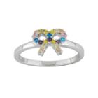 Junior Jewels Cubic Zirconia Sterling Silver Bow Ring - Kids, Women's, Multicolor