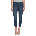 Women's Rock & Republic&reg; Fever Cropped Skinny Jeans, Size: 16, Med Blue
