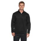Men's Tek Gear&reg; Peformance Quarter-zip Fleece, Size: Xl, Black