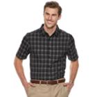 Big & Tall Haggar Regular-fit Microfiber Woven Button-down Shirt, Men's, Size: 2xb, Black