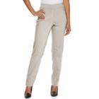 Women's Briggs Faux Fly Front Pull On Pants, Size: 14, Lt Brown