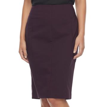 Women's Apt. 9&reg; Torie Pencil Skirt, Size: 6, Purple