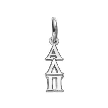 Logoart Alpha Delta Pi Sterling Silver Sorority Charm, Women's, Grey