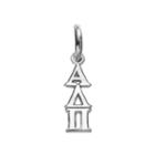 Logoart Alpha Delta Pi Sterling Silver Sorority Charm, Women's, Grey