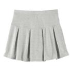 Girls 7-16 So&reg; Pleated Nep Skirt, Size: S/7-8, Med Grey