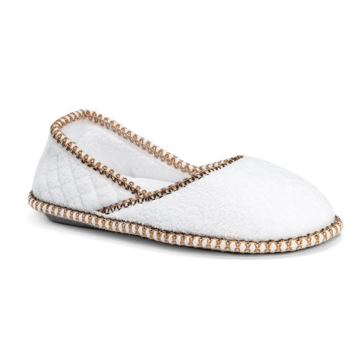 Muk Luks Beverly Women's Slippers, Size: Large, White Lily