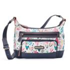 Stone & Co. Heart Print Leather Hobo, Women's, White