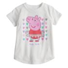 Toddler Girl Jumping Beans&reg; Peppa Pig Tutu Ballerina Glitter Graphic Tee, Size: 3t, White