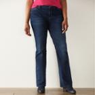 Plus Size Sonoma Goods For Life&trade; Slim Fit Bootcut Jeans, Women's, Size: 18w Short, Blue
