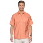 Men's Havanera Solid Button-down Shirt, Size: Small, Lt Orange